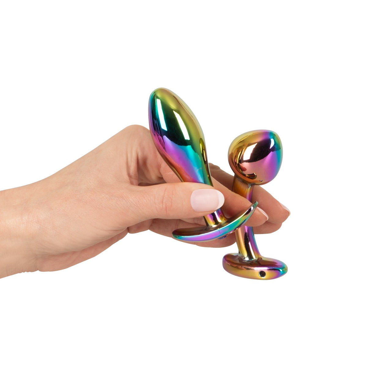 ANOS Metal Butt Plug Set Rainbow Condomeria ANOS Metal Butt Plug Set Rainbow Condomeria