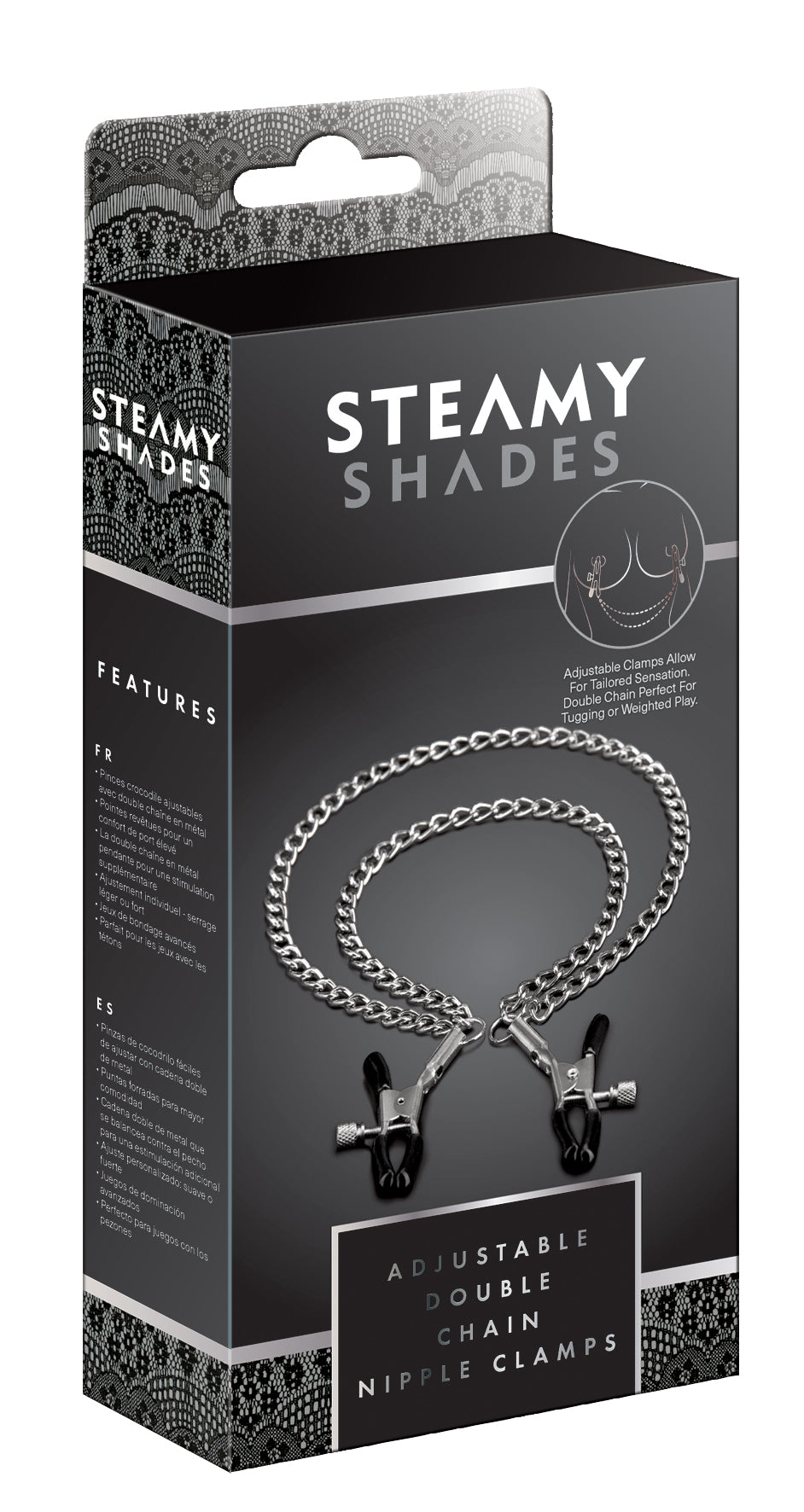 SteamyShades Adjustable Alligator Nipple Clamps