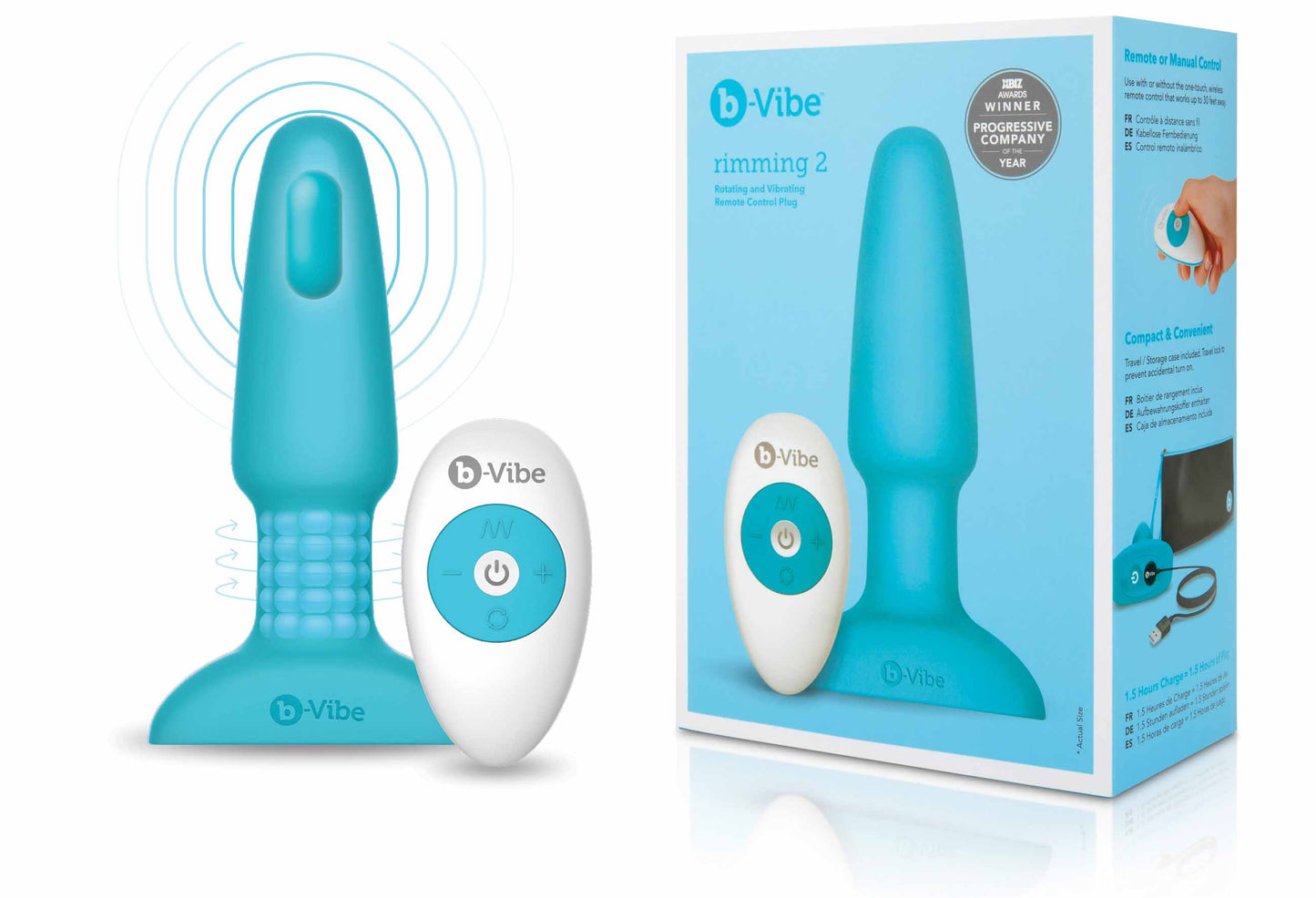 b-Vibe Rotating and Vibrating Rimming Petite Analplug