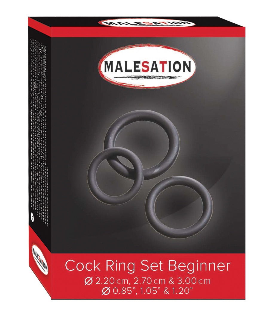 Malesation Beginner Cock Ring Set Condomeria Malesation Beginner Cock Ring Set Condomeria