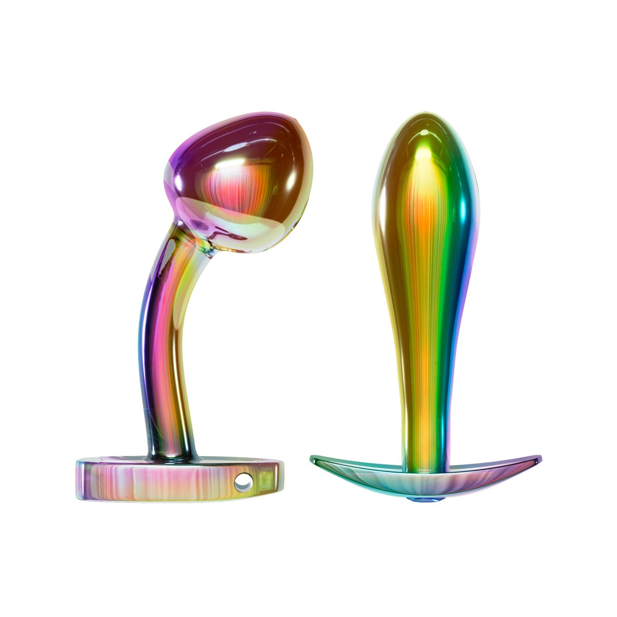 ANOS Metal Butt Plug Set Rainbow