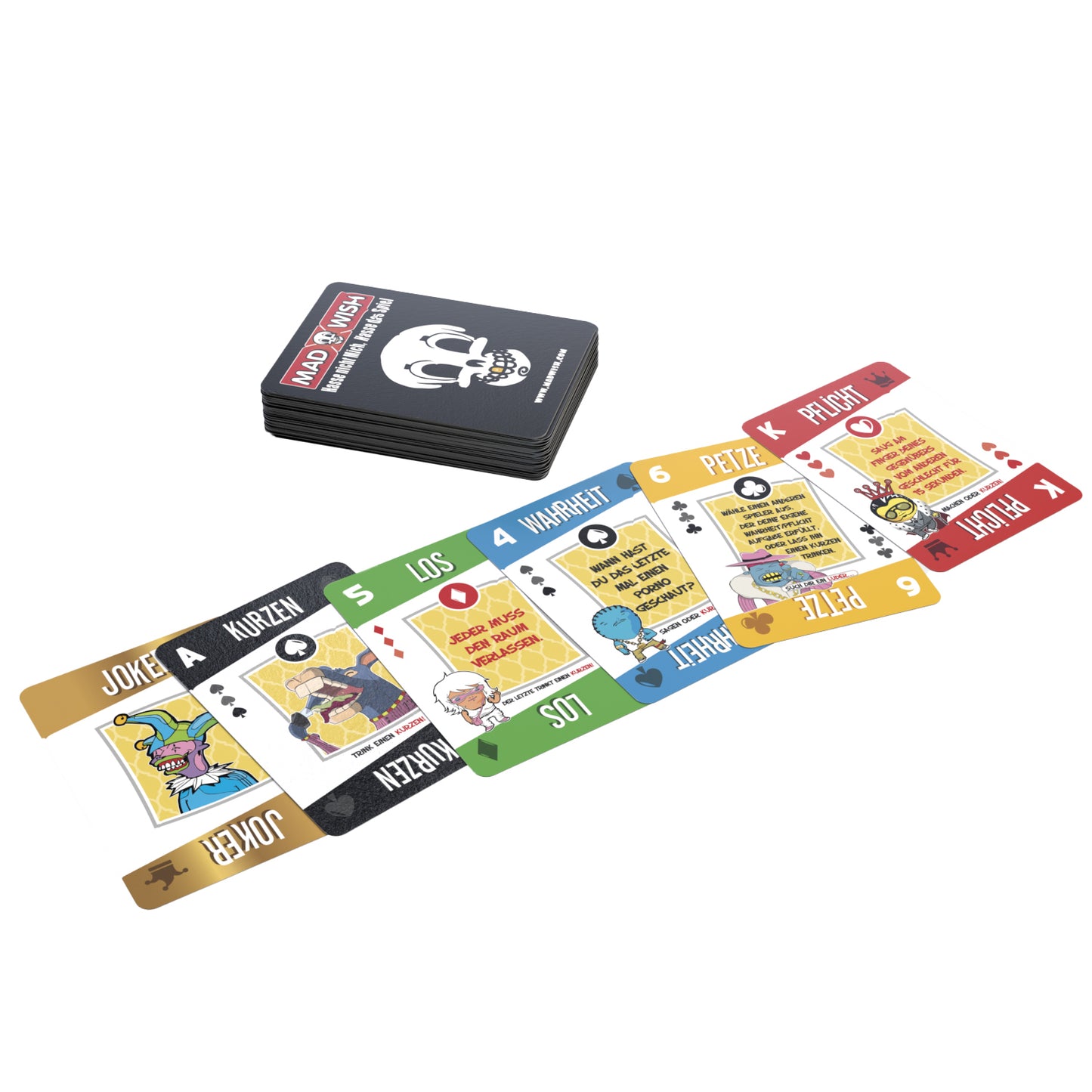 Mad Wish Wahrheit oder Pflicht Spielkarten
