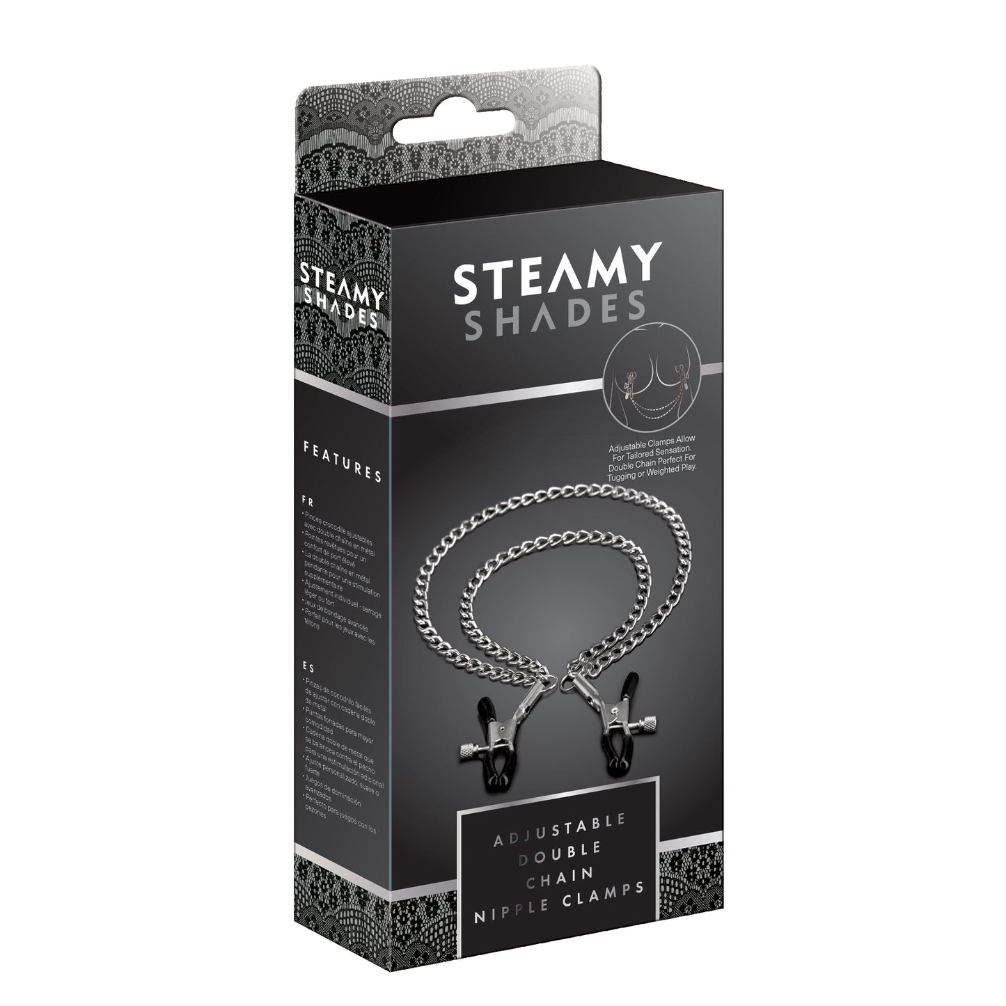 SteamyShades Adjustable Alligator Nipple Clamps
