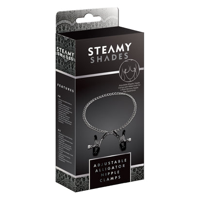 SteamyShades Adjustable Alligator Nipple Clamps