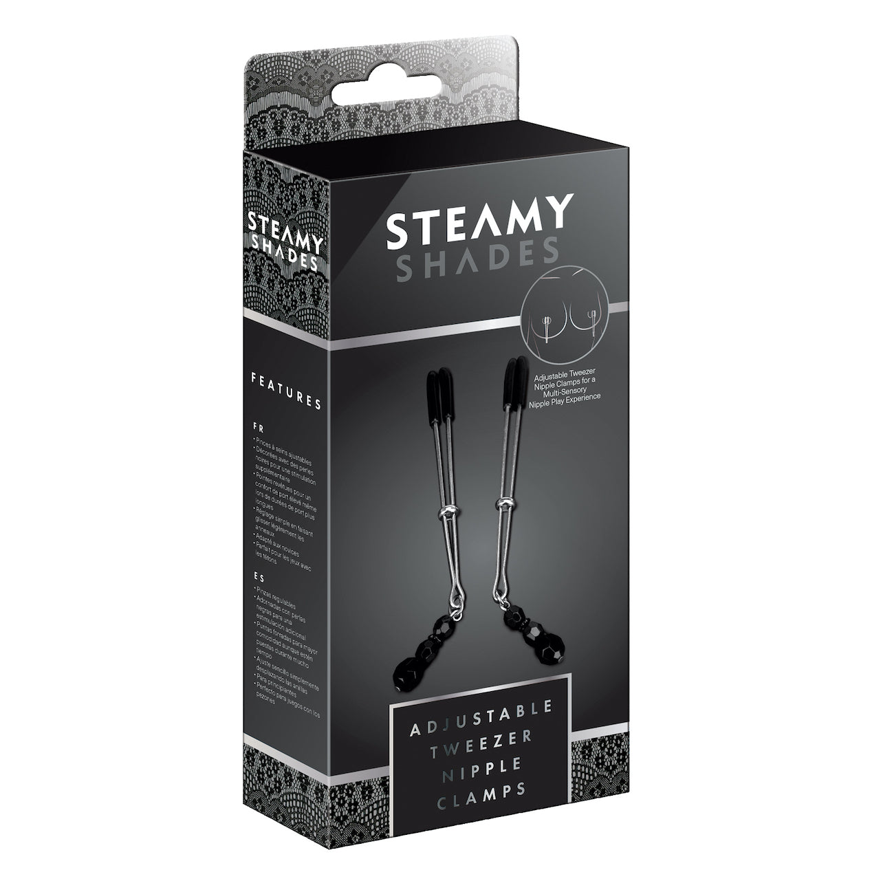 SteamyShades Adjustable Tweezer Nipple Clamps