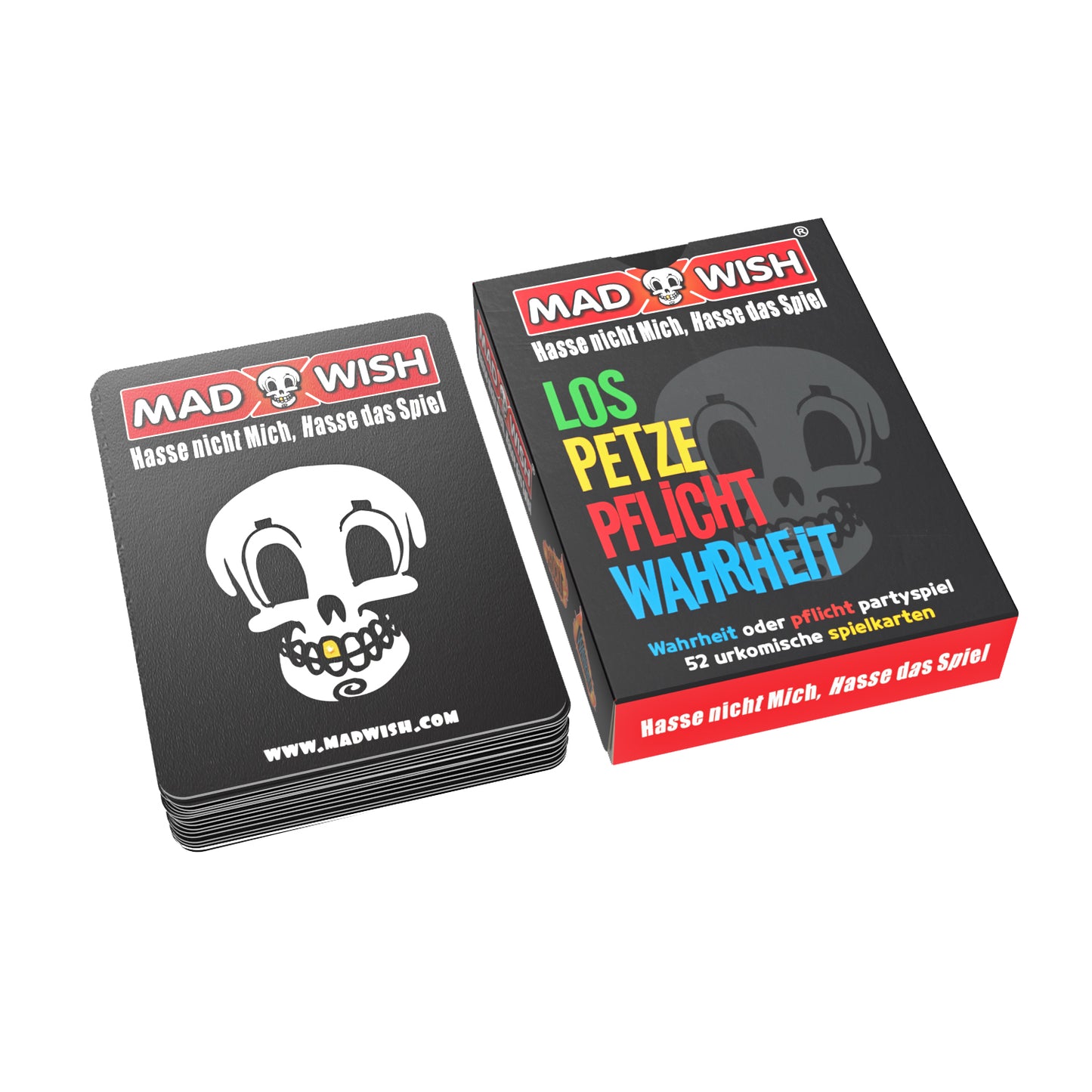 Mad Wish Wahrheit oder Pflicht Spielkarten