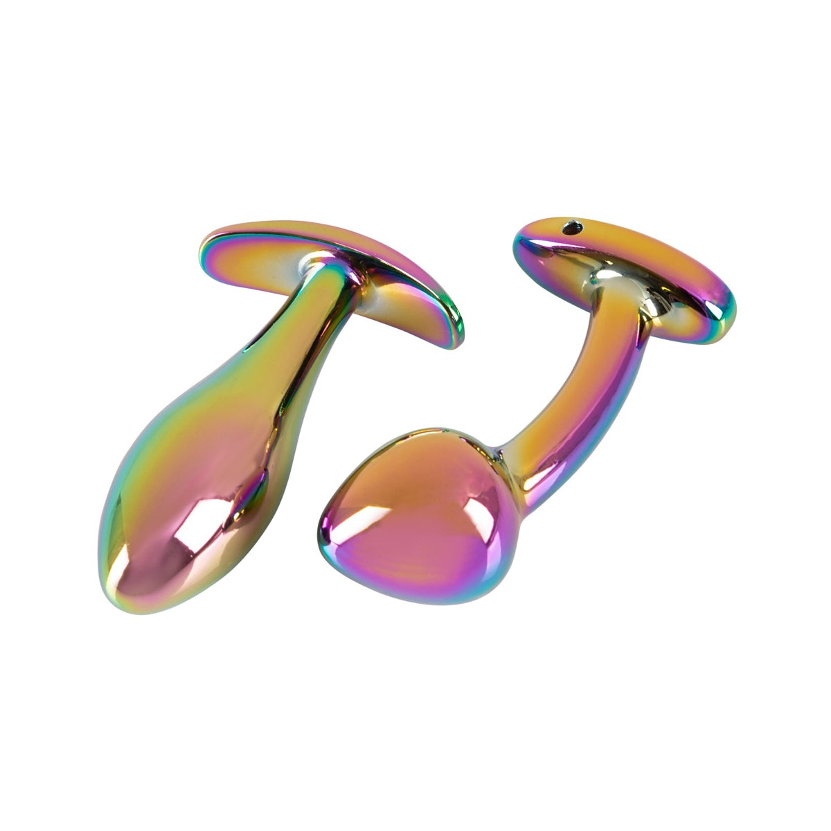 ANOS Metal Butt Plug Set Rainbow