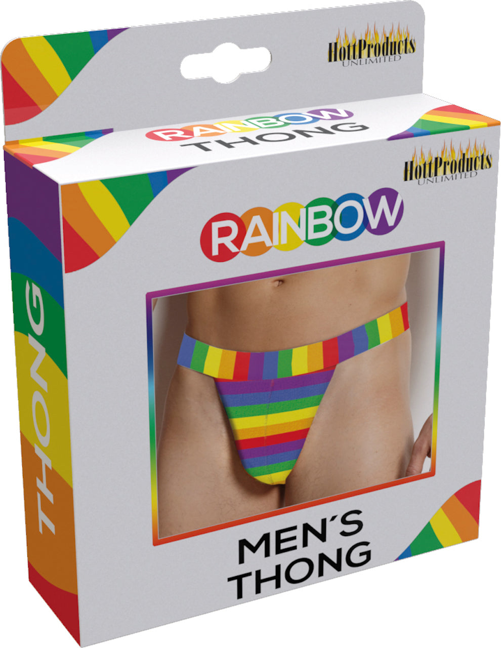 Rainbow Mens Thong