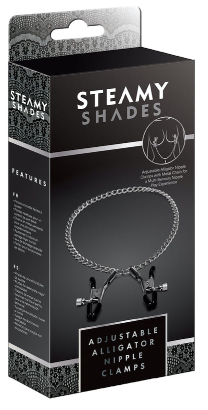 SteamyShades Adjustable Alligator Nipple Clamps