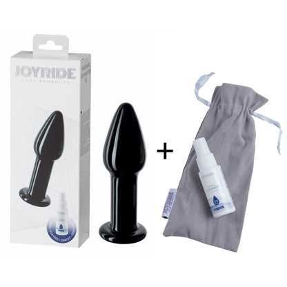 Joyride Glass Analplug Dunkel 10